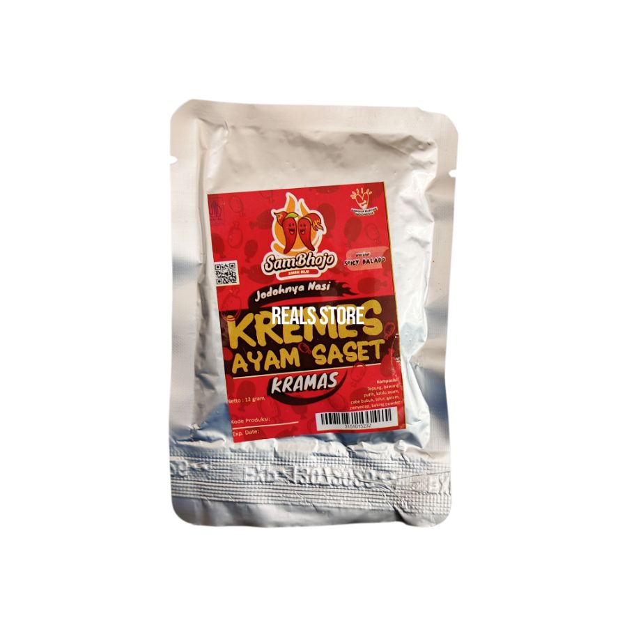 Sambhojo Kremes Ayam Saset Spicy Balado 12gr