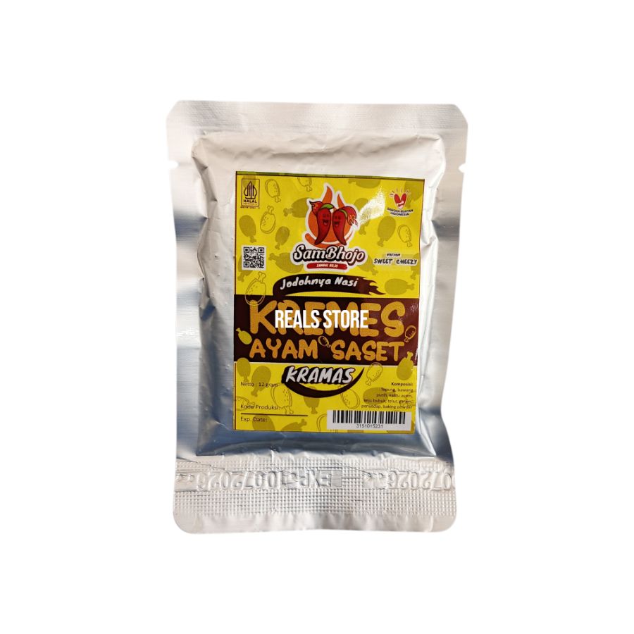 Sambhojo Kremes Ayam Saset Sweet Cheezy