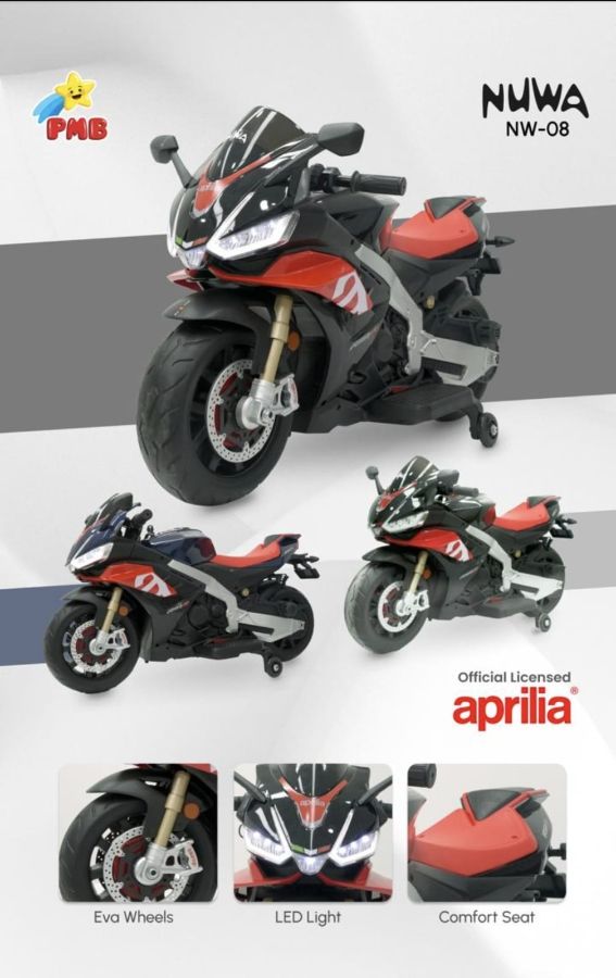 Motor Aki New Aprilia  PMB NW 08 Ban Karet Gas Tangan
