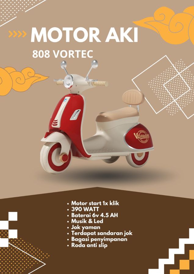 Mainan Motor Aki Anak V 808 