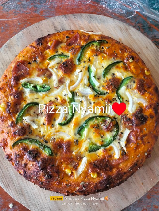 Pizza smokebeef jagung moza