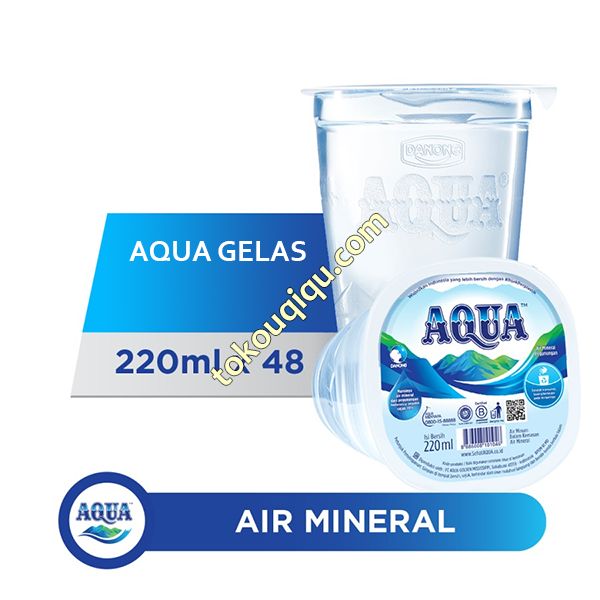 Aqua 220 ml Gelas