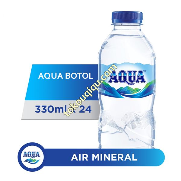 Aqua 330 ml Botol