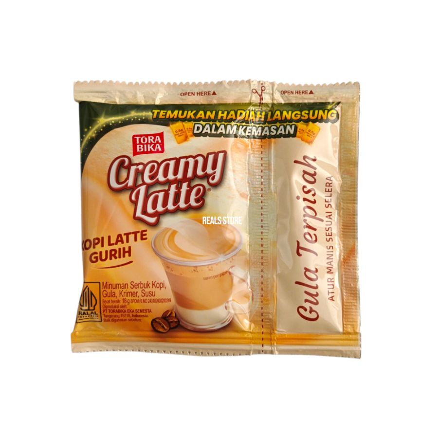 ToraBika Creamy Latte Gula Terpisah 18gr