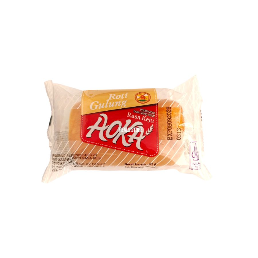 Aoka Roti Gulung Rasa Keju 52gr