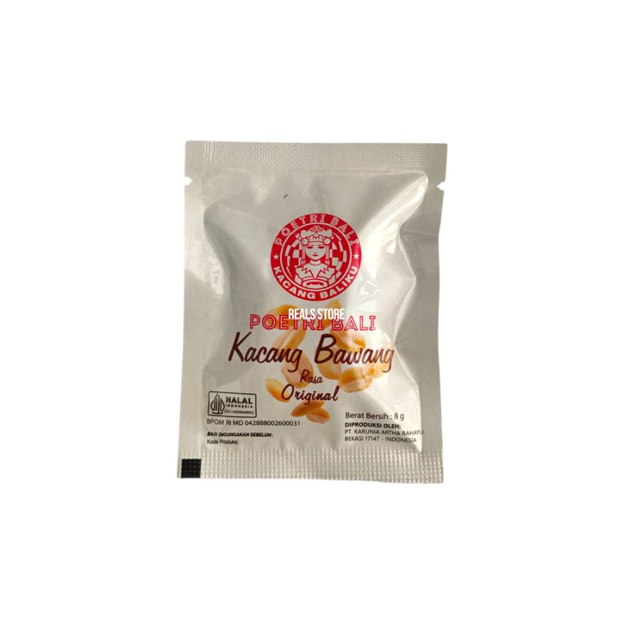 Poetri Bali Kacang Bawang Rasa Original 8gr