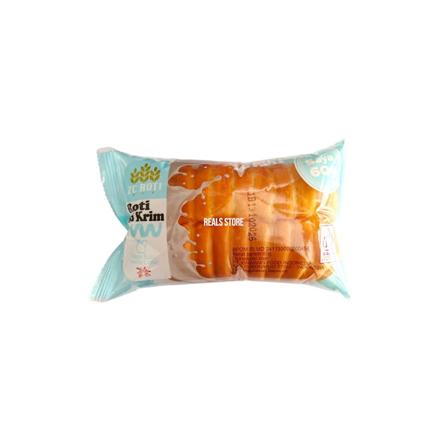 Zc Roti Isi Krim Susu Vanila Lumer 60gr