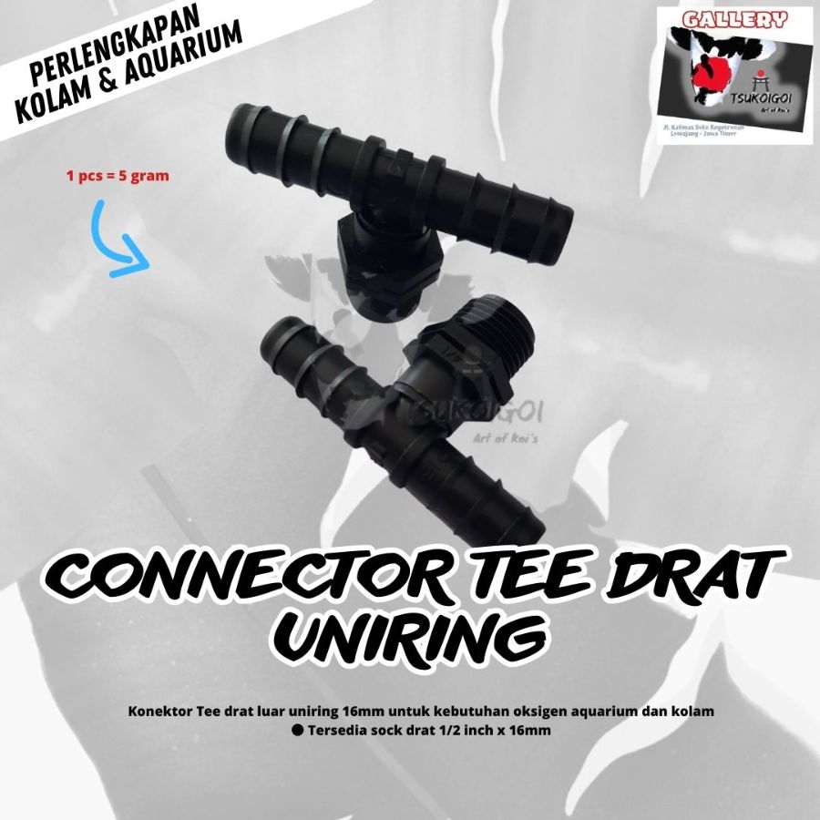 Tee Conector Uniring Drat 1/2 inch
