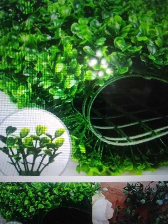 (12pcs) rumput/daun dolar imitasi daun eucalyptus untuk hiasan kerajinan ring box rustic 