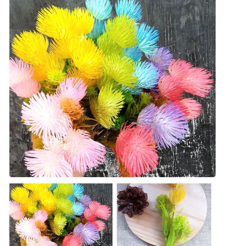 1 cabang 2 kuntum bunga dandelion mini hiasan seserahan mahar