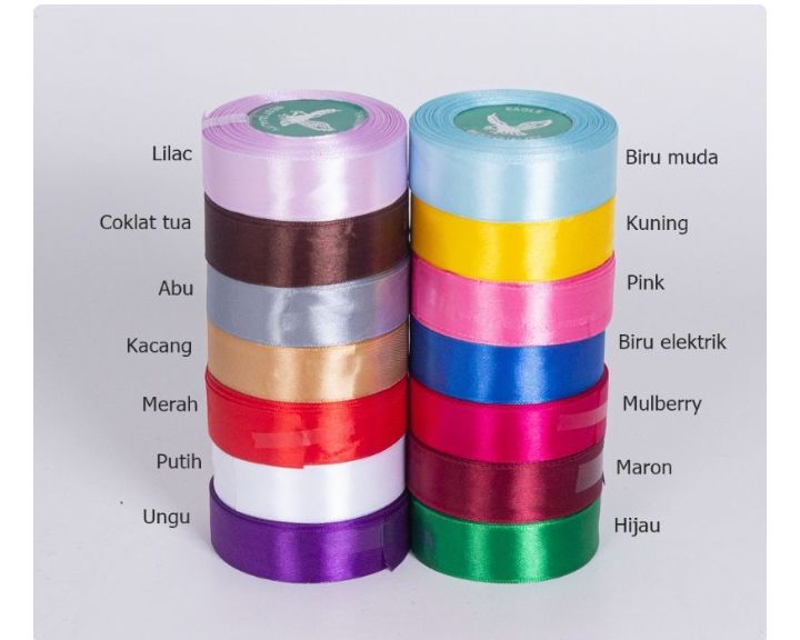 1 roll pita satin 2,5cm (1 inch) 25yard