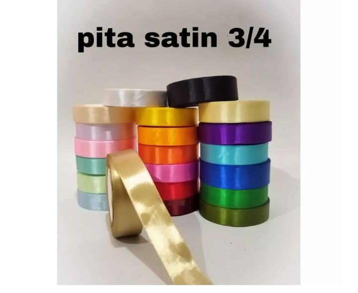 1 roll pita satin 2cm atau 3/4inch