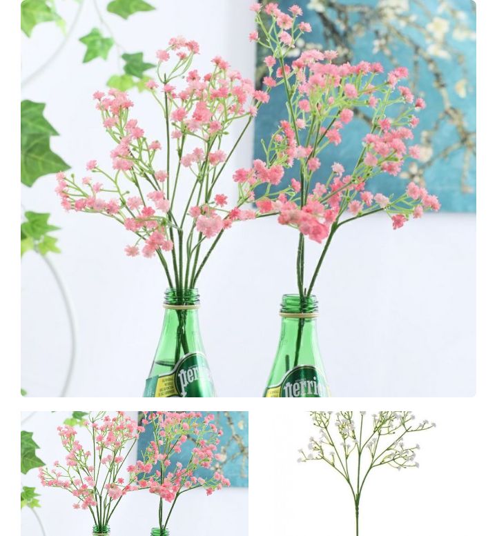 1 tangkai bunga artificial babysbreath gypsophila