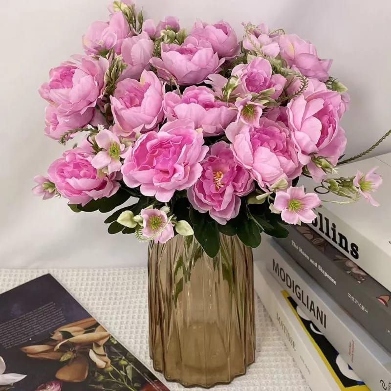AF27 Buket bunga peony gardenia 