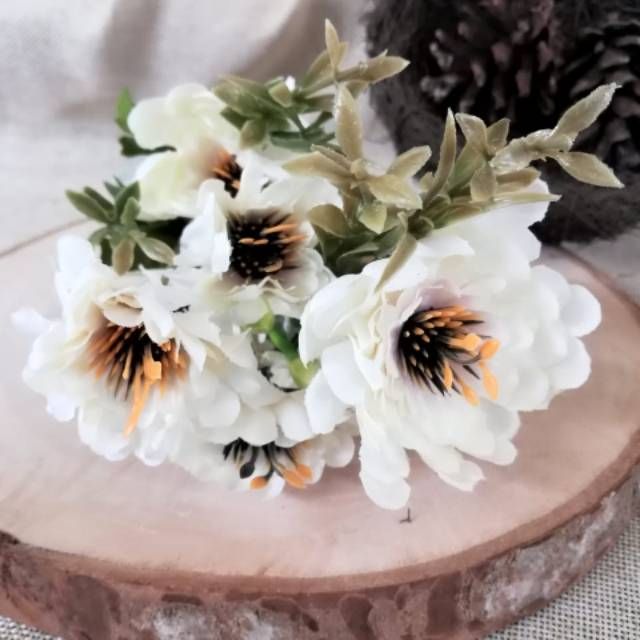 Buket bunga fresh peony mawar tumpuk cantik artificial 