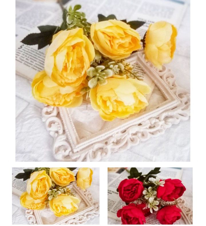 Buket bunga mawar Peony Fortune babysbreath 