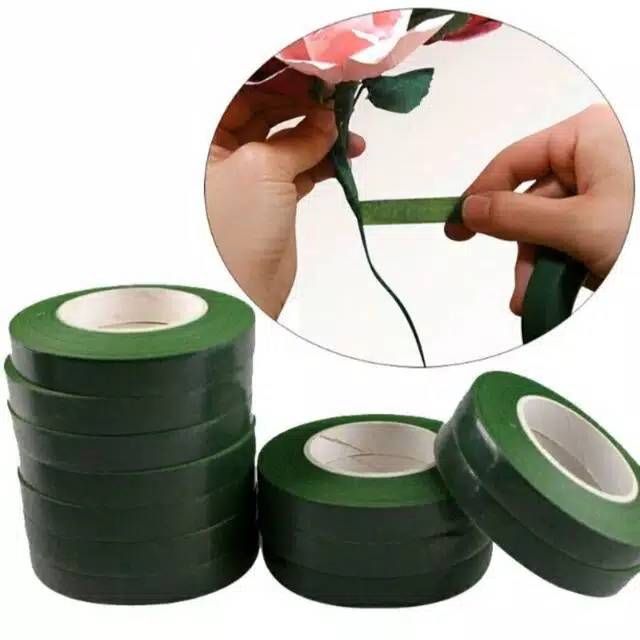 Floral tape 12mm 10 yard isolasi bunga 