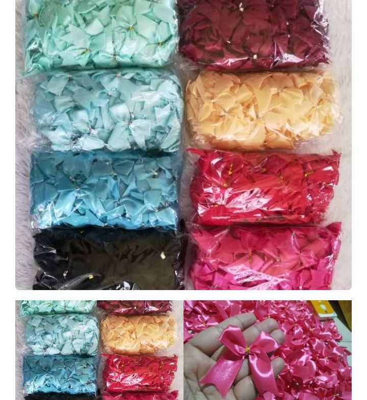 Grosir aplikasi pita satin per 100pcs