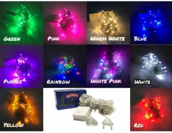 Lampu hias warna warni 