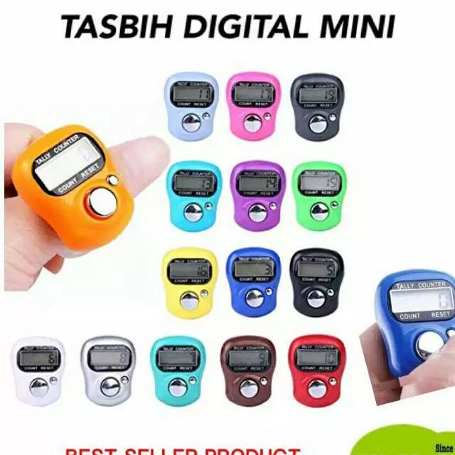 alat hitung tasbih digital elektronik finger 