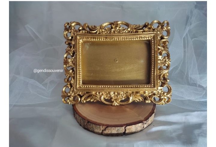 Frame foto ukir persegi panjang bahan resin fiber