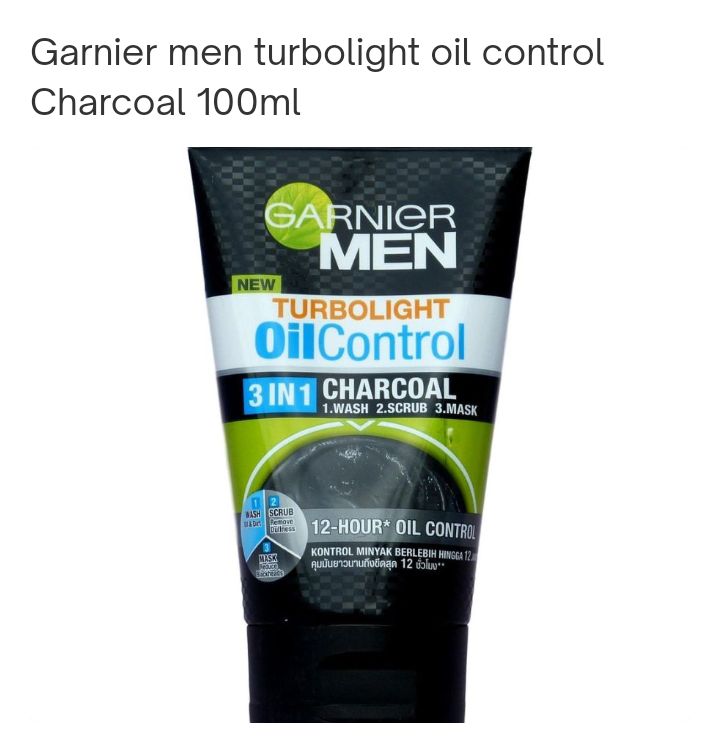 Garnier men turbolight oil control Charcoal 100ml