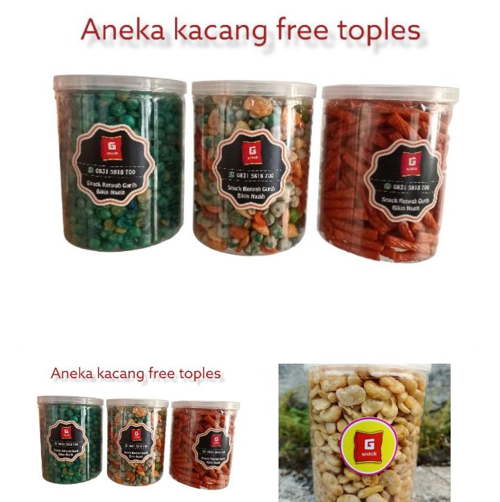 Kacang dalam Toples Fox 500ml