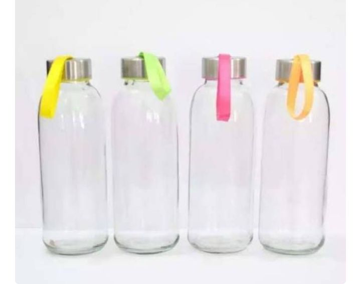 BOTOL MINUM KACA POLOS 420ml