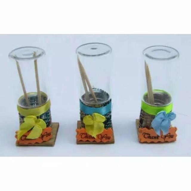 Botol tempat tusuk gigi mini unik
