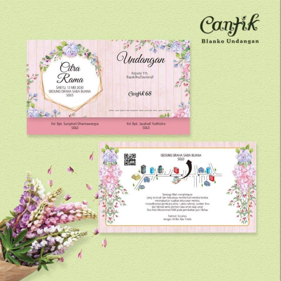 Undangan pernikahan Cantik 68