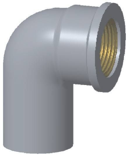 FAUCET ELBOW WITH METAL INSERT ( AW ) 1/2 SOVA /SETARA