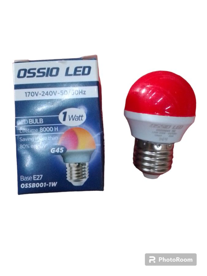 Ossio- Lampu Dekorasi Merah (1 Watt)