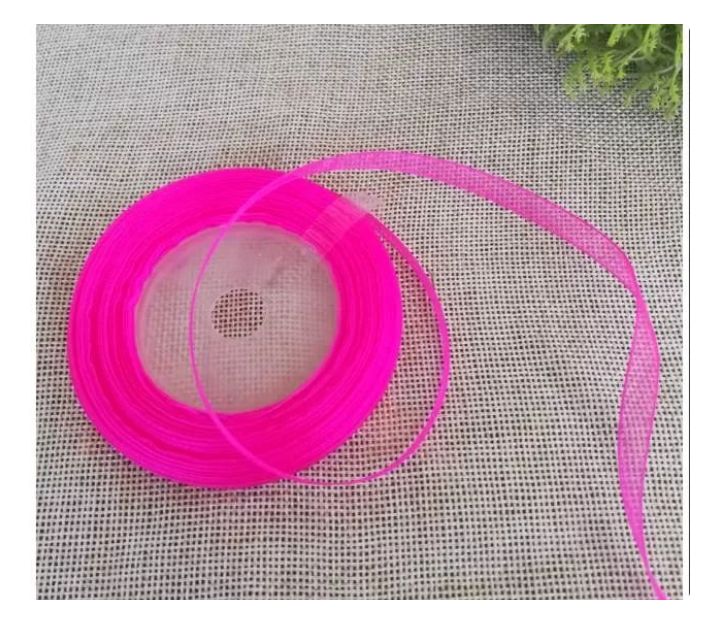 Pita kaca organdi list emas 1/4 inch (0,5cm)