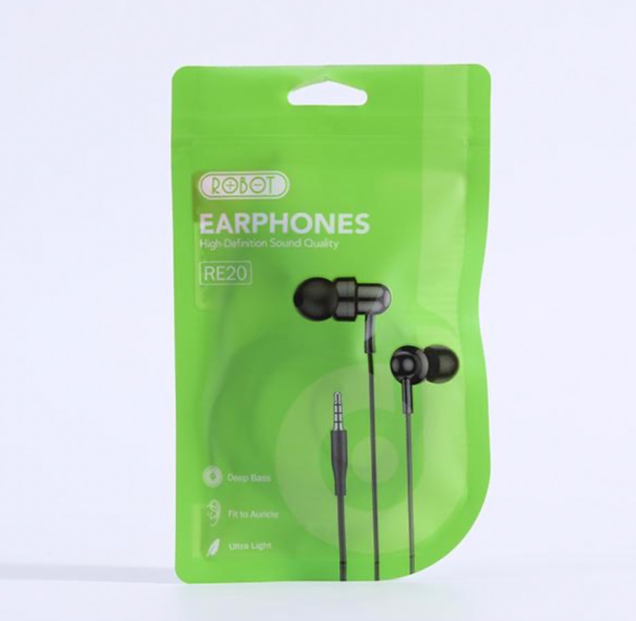 HEADSET ROBOT RE20 HITAM