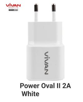 CHARGER VIVAN MICRO POWER OVAL II 2A PUTIH