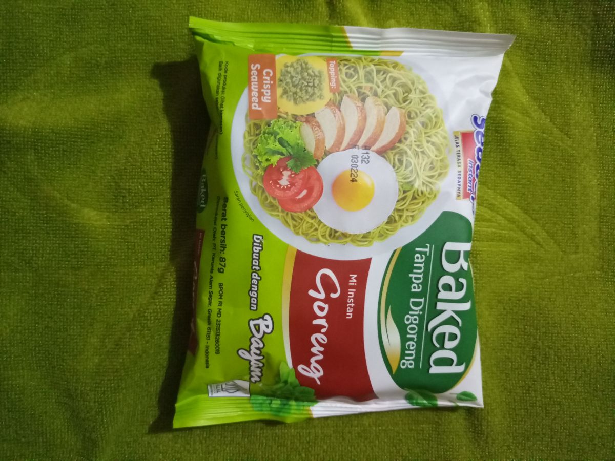 Sedaap Baked Goreng Bayam