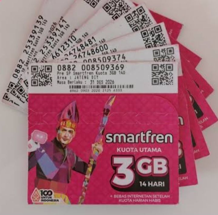 KARTU PERDANA SMARTFREN 3 GB 14 HARI