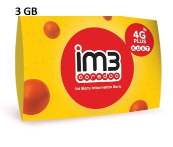 KARTU PERDANA INDOSAT 3 GB 30 HARI