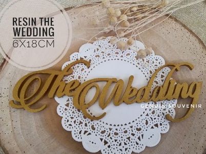 Resin The Wedding panjang 6x18 cm