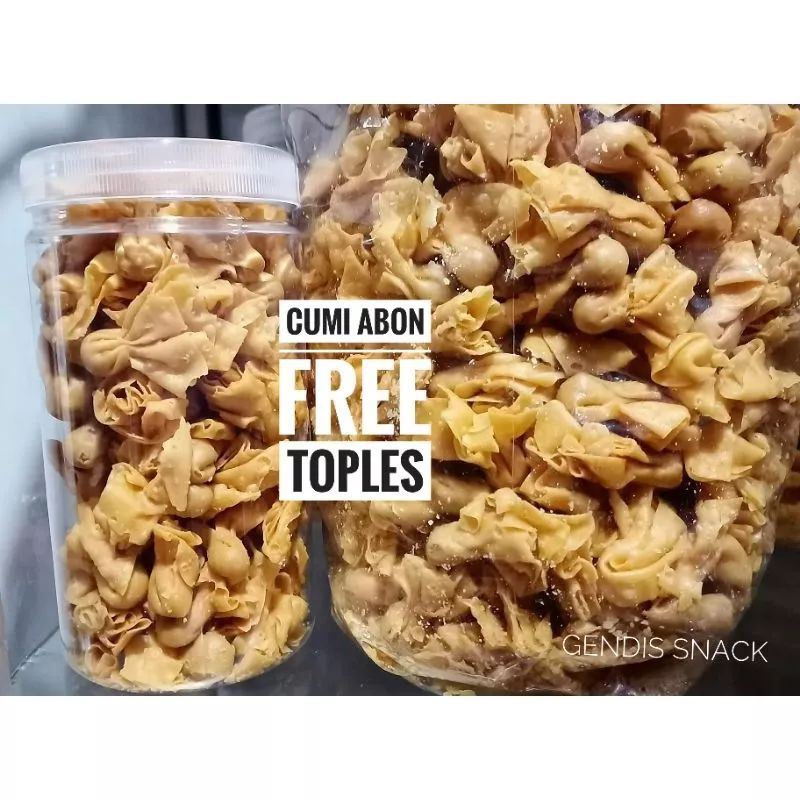 Pangsit Cumi abon kemas toples 