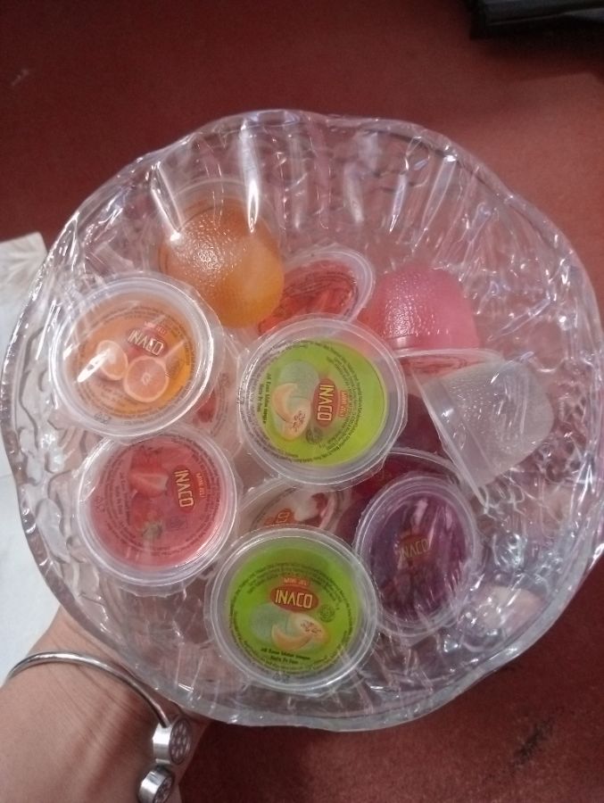 Paket hemat permen yupi+Mangkuk kaca cantik 