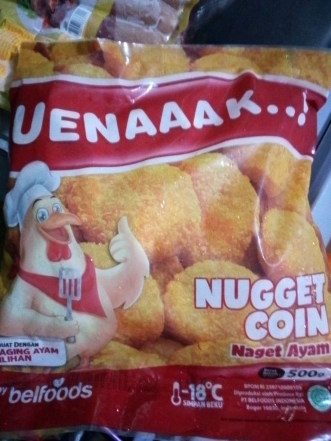 Belfood Uenaaak.. Naget Ayam nugget coin