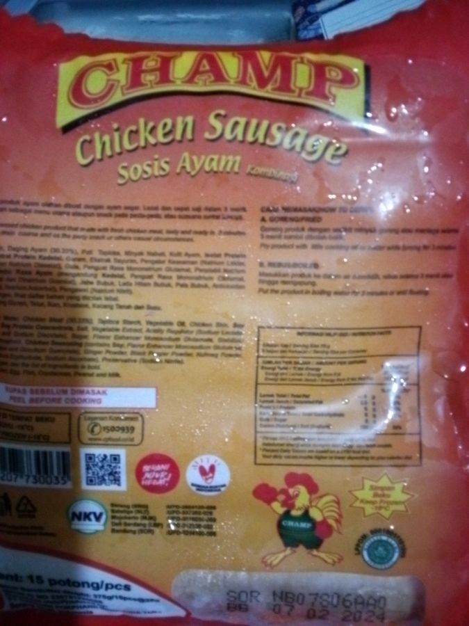 Champ Sosis Ayam