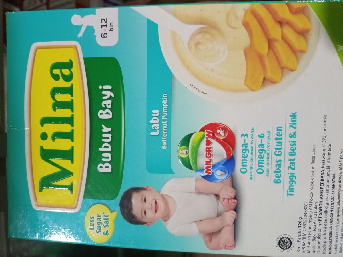 Milna Bubur Bayi rasa Labu