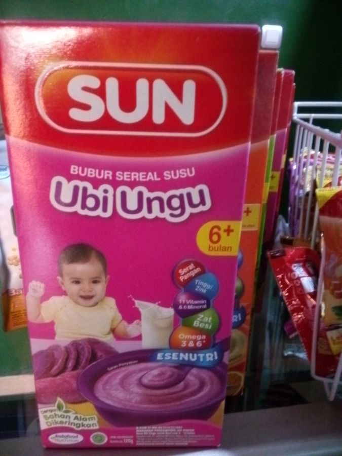 SUN 6+ Bubur Sereal Susu, Ubi Ungu