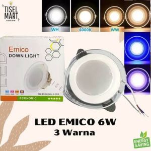 DOWNLIGHT LED 6 WATT 3 WARNA EMICO