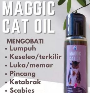 MAGGIC CAT OIL obat kaki kucing pincang, patah, lumpuh, keseleo