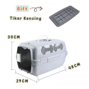 Pet Cargo Kandang Kucing Traveling ( Abu-Abu )