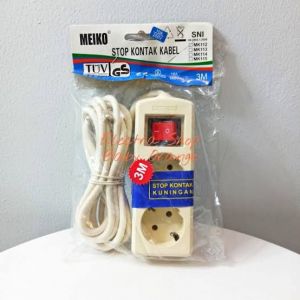 STOP KONTAK KABEL 2L 3M MEIKO