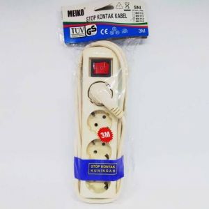 STOP KONTAK KABEL 4L 3M MEIKO